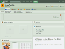 Tablet Screenshot of binaryfanclub.deviantart.com