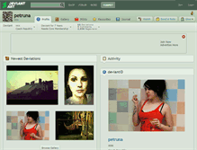 Tablet Screenshot of petruna.deviantart.com