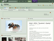 Tablet Screenshot of m4dman.deviantart.com