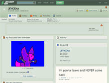 Tablet Screenshot of jevicema.deviantart.com