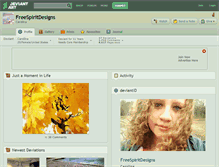 Tablet Screenshot of freespiritdesigns.deviantart.com