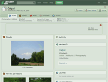 Tablet Screenshot of calyxi.deviantart.com
