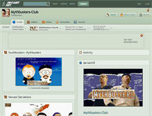 Tablet Screenshot of mythbusters-club.deviantart.com