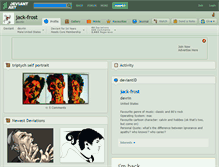 Tablet Screenshot of jack-frost.deviantart.com