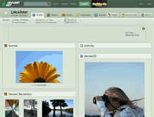 Tablet Screenshot of lmcalister.deviantart.com