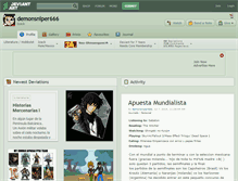 Tablet Screenshot of demonsniper666.deviantart.com