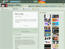 Tablet Screenshot of hinatafcx100pre.deviantart.com