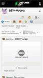 Mobile Screenshot of bbw-models.deviantart.com