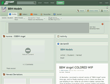 Tablet Screenshot of bbw-models.deviantart.com