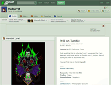 Tablet Screenshot of madcarrot.deviantart.com