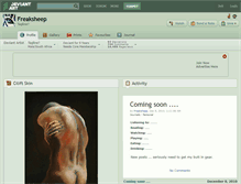 Tablet Screenshot of freaksheep.deviantart.com