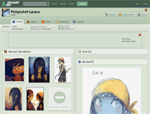 Tablet Screenshot of pickpocket-lacaca.deviantart.com