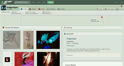 Desktop Screenshot of imagunique.deviantart.com