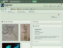 Tablet Screenshot of imagunique.deviantart.com