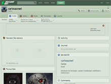 Tablet Screenshot of carlosazrael.deviantart.com