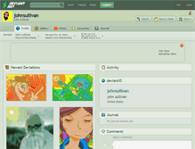 Tablet Screenshot of johnsullivan.deviantart.com