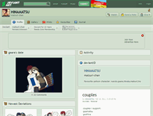 Tablet Screenshot of hinamatsu.deviantart.com