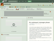 Tablet Screenshot of knowsless.deviantart.com