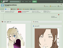 Tablet Screenshot of hasugama-arekusu.deviantart.com