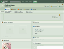Tablet Screenshot of mariavonbraun.deviantart.com