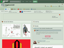 Tablet Screenshot of megatron2420.deviantart.com