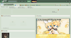 Desktop Screenshot of lovethykeyblade.deviantart.com