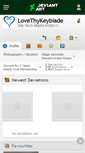 Mobile Screenshot of lovethykeyblade.deviantart.com