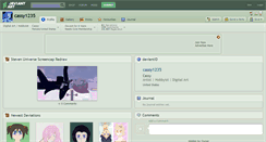 Desktop Screenshot of cassy1235.deviantart.com