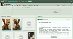 Desktop Screenshot of carvenaked.deviantart.com