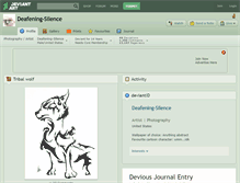 Tablet Screenshot of deafening-silence.deviantart.com