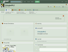 Tablet Screenshot of chimabellplz.deviantart.com