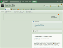 Tablet Screenshot of dragonball-italia.deviantart.com