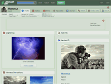 Tablet Screenshot of mommus.deviantart.com
