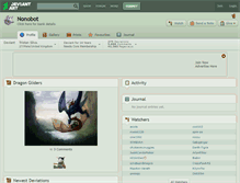 Tablet Screenshot of nonobot.deviantart.com