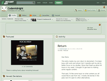 Tablet Screenshot of codemidnight.deviantart.com