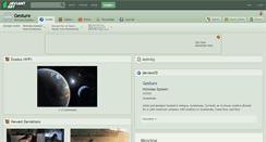 Desktop Screenshot of gesture.deviantart.com