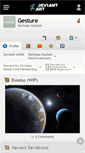 Mobile Screenshot of gesture.deviantart.com