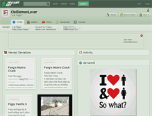 Tablet Screenshot of cieldemonlover.deviantart.com
