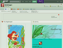 Tablet Screenshot of minkdragon.deviantart.com