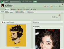 Tablet Screenshot of le-saboteur.deviantart.com