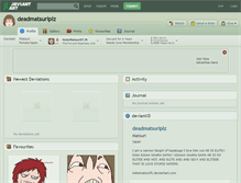 Tablet Screenshot of deadmatsuriplz.deviantart.com