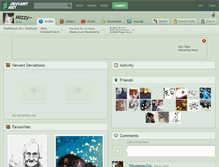 Tablet Screenshot of mizzy--.deviantart.com
