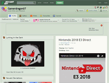Tablet Screenshot of gamerdragon07.deviantart.com