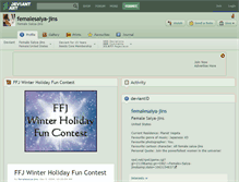 Tablet Screenshot of femalesaiya-jins.deviantart.com