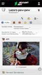 Mobile Screenshot of lazorz-pew-pew.deviantart.com