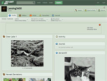 Tablet Screenshot of lansing3600.deviantart.com