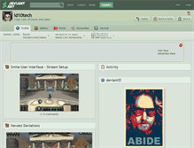 Tablet Screenshot of id10tech.deviantart.com