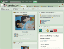 Tablet Screenshot of mabudachi-trio.deviantart.com