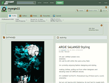 Tablet Screenshot of myargie22.deviantart.com