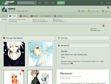 Tablet Screenshot of momo.deviantart.com